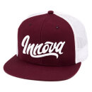 Innova Flow Logo Baseball Cap dunkelrot-weiß