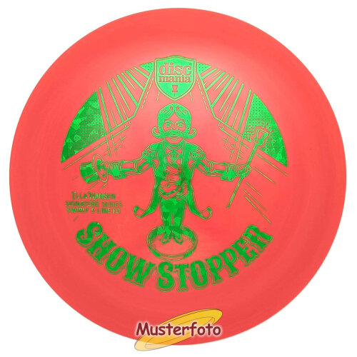 Show Stopper - Ella Hansen Signature Series Swirly S-Line FD 173g rotorange shatter grün