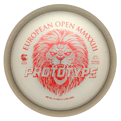 European Open 2023 Metal Flake C-Line MD5 [Prototype] 173g grau shatter rot