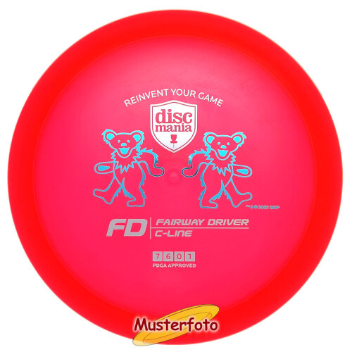 Grateful Dead C-Line FD (Bear Pair) 173g rot silber-türkis