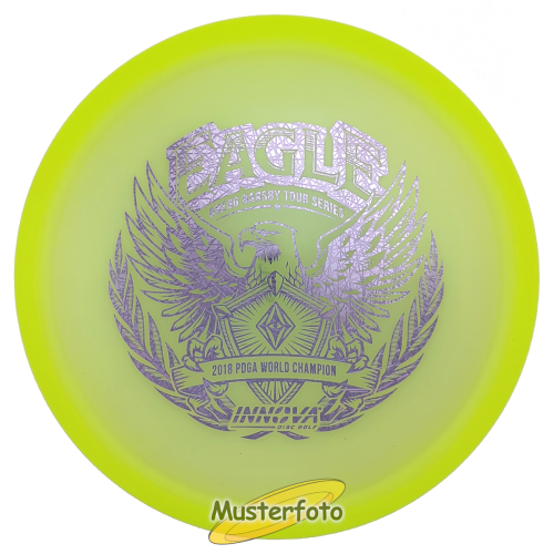 Gregg Barsby 2024 Tour Series Proto Glow Halo Champion Eagle 173g-175g gelb shatter-violett