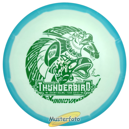 Jeremy Koling 2024 Tour Series Proto Glow Halo Star Thunderbird 173g-175g hellblau grün