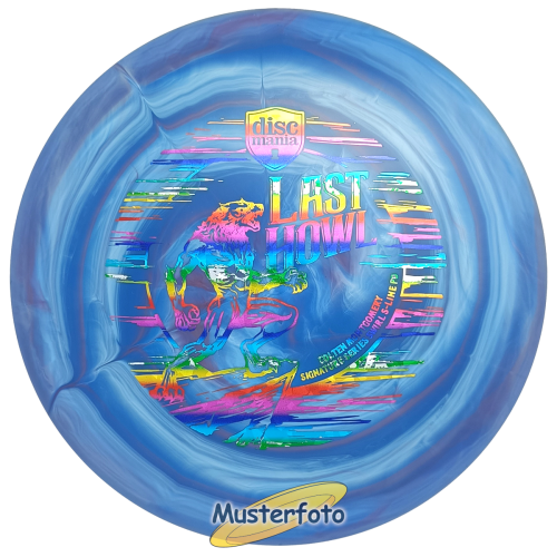 Last Howl - Colten Montgomery Signature Series Swirl S-Line PD 173g blau-hellblau shatter-rainbow (misprint)