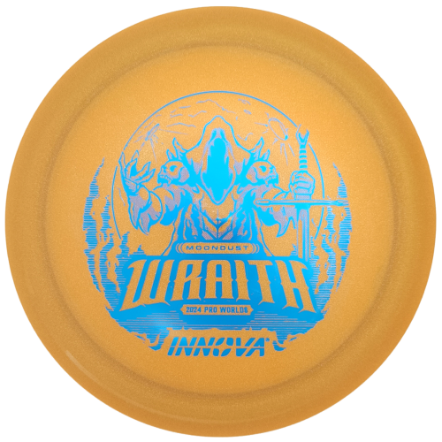 Limited Edition Moondust Wraith (2024 PDGA Worlds) 171g gelborange blau