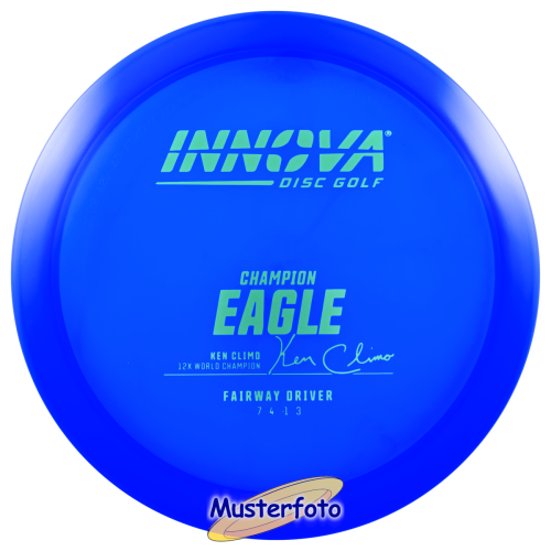 Ken Climo Champion Eagle (Burst Stamp) 166g hellblau