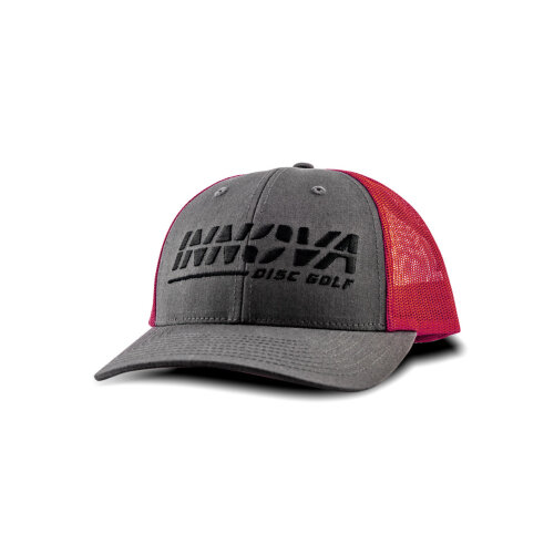 Innova Burst Logo Trucker Cap dunkelgrau-rot