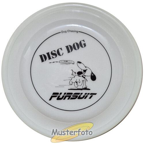 Wham-O Frisbee-Fastback - Dog Chasing glow-in-the-dark