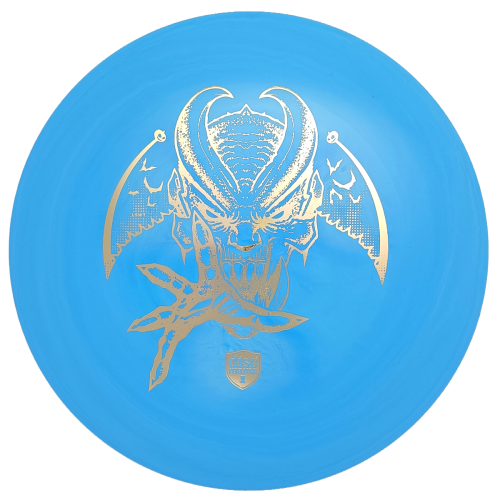 Limited Edition Swirl S-Line FD (Les White Gremlin Stamp) 174g hellblau gold