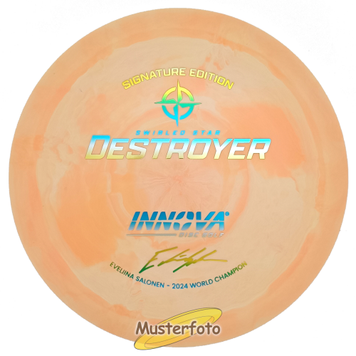 Eveliina Salonen Signature Edition Swirled Star Destroyer 173g-175g pastell orange